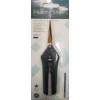 HK Gardening Titanium Coated Straight Blade Spring Scissors